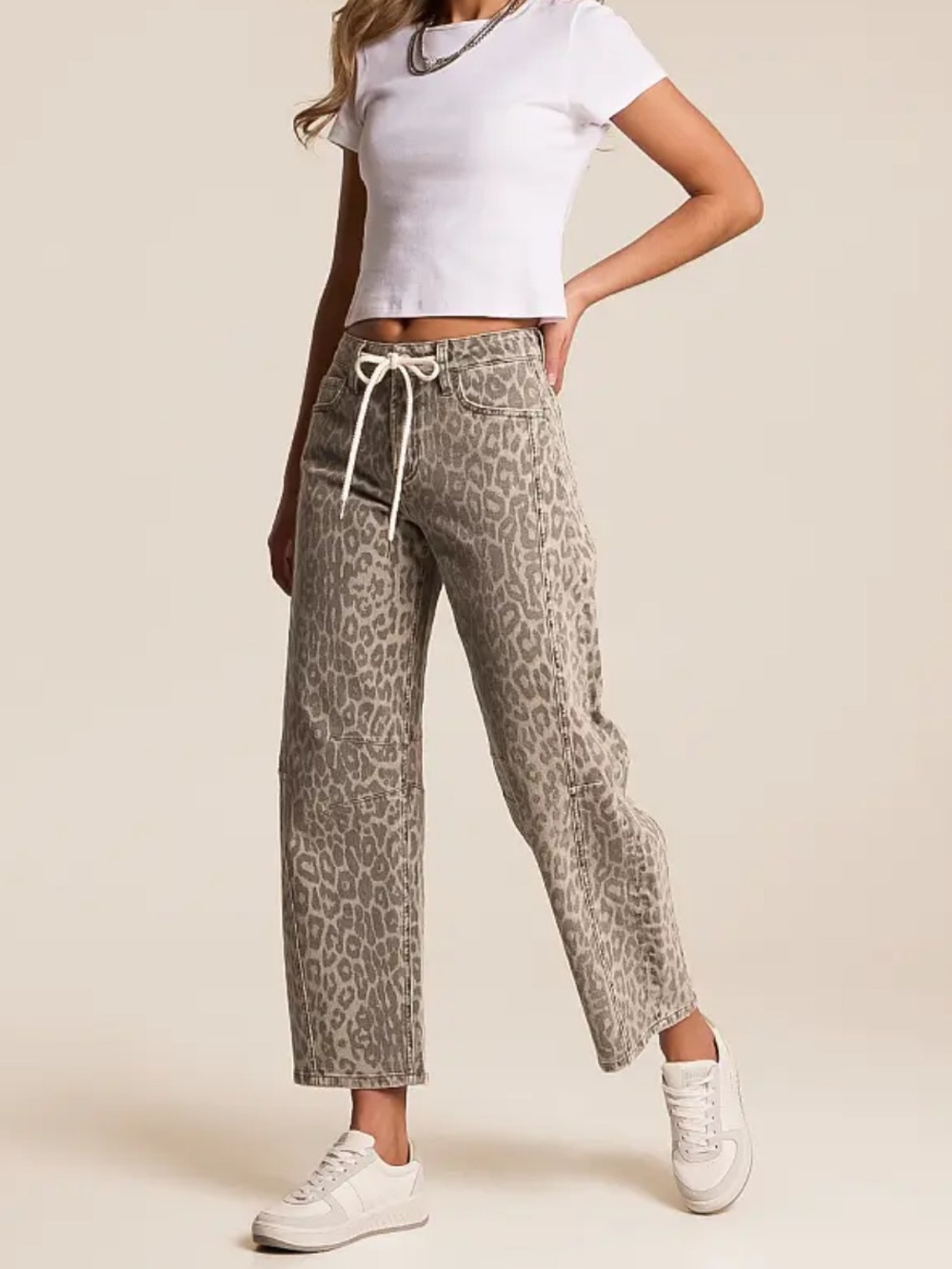 Vervet Kate Leopard Barrel Stretch Jean - Picture 2 of 4